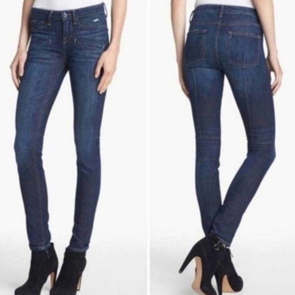 Vince Denim - Vince Skinny Welt Front Pocket Jean in Dark Wash